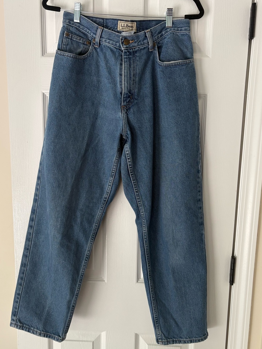 VTG L.L. Bean Double L Jeans 12P Original Relaxed Fit High Rise Mom Denim 90s